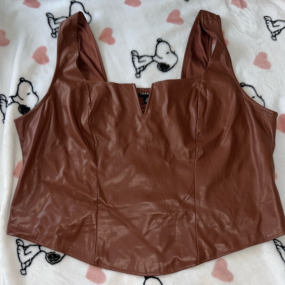 Torrid Leather Tank Top
